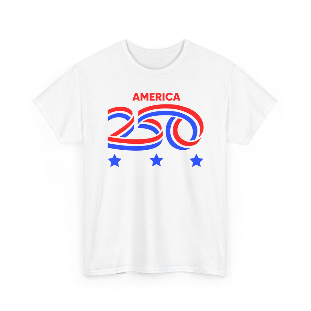 Patriotic Unisex Heavy Cotton Tee - Celebrate America 250!