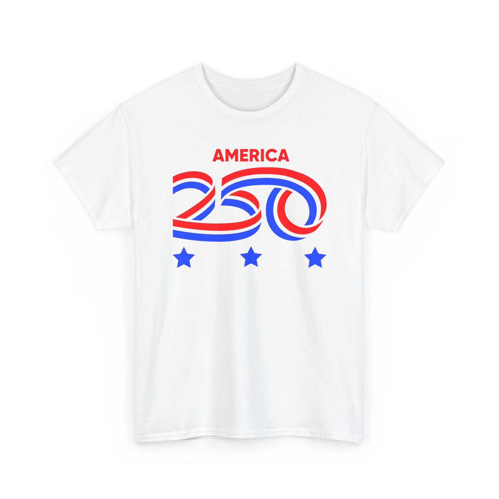 Patriotic Unisex Heavy Cotton Tee - Celebrate America 250!