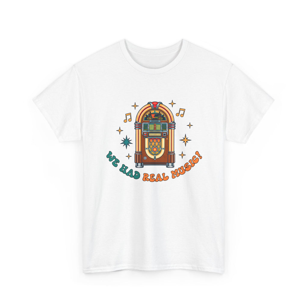 Retro Jukebox Unisex Heavy Cotton Tee - We Had Real Music!