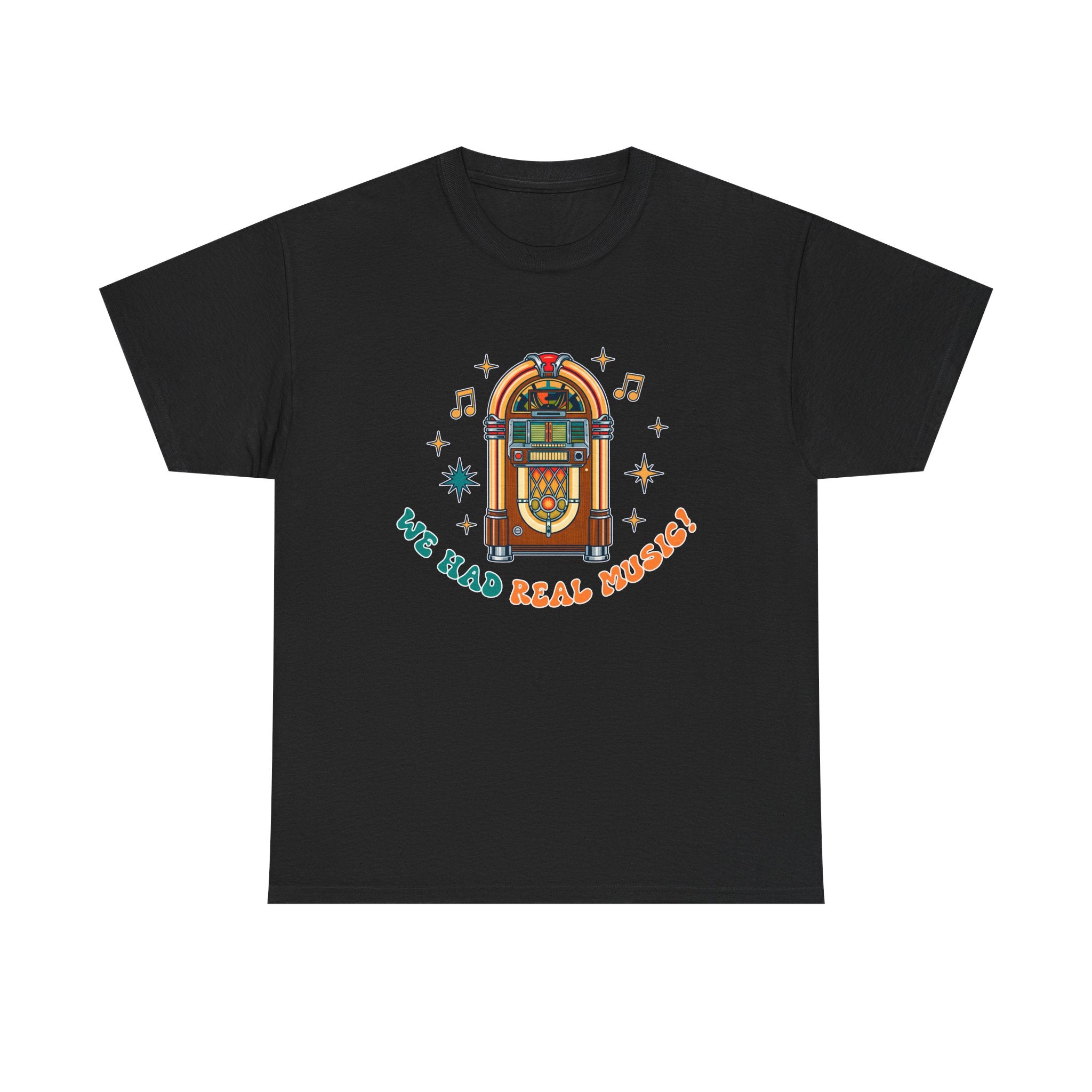 Retro Jukebox Unisex Heavy Cotton Tee - We Had Real Music!