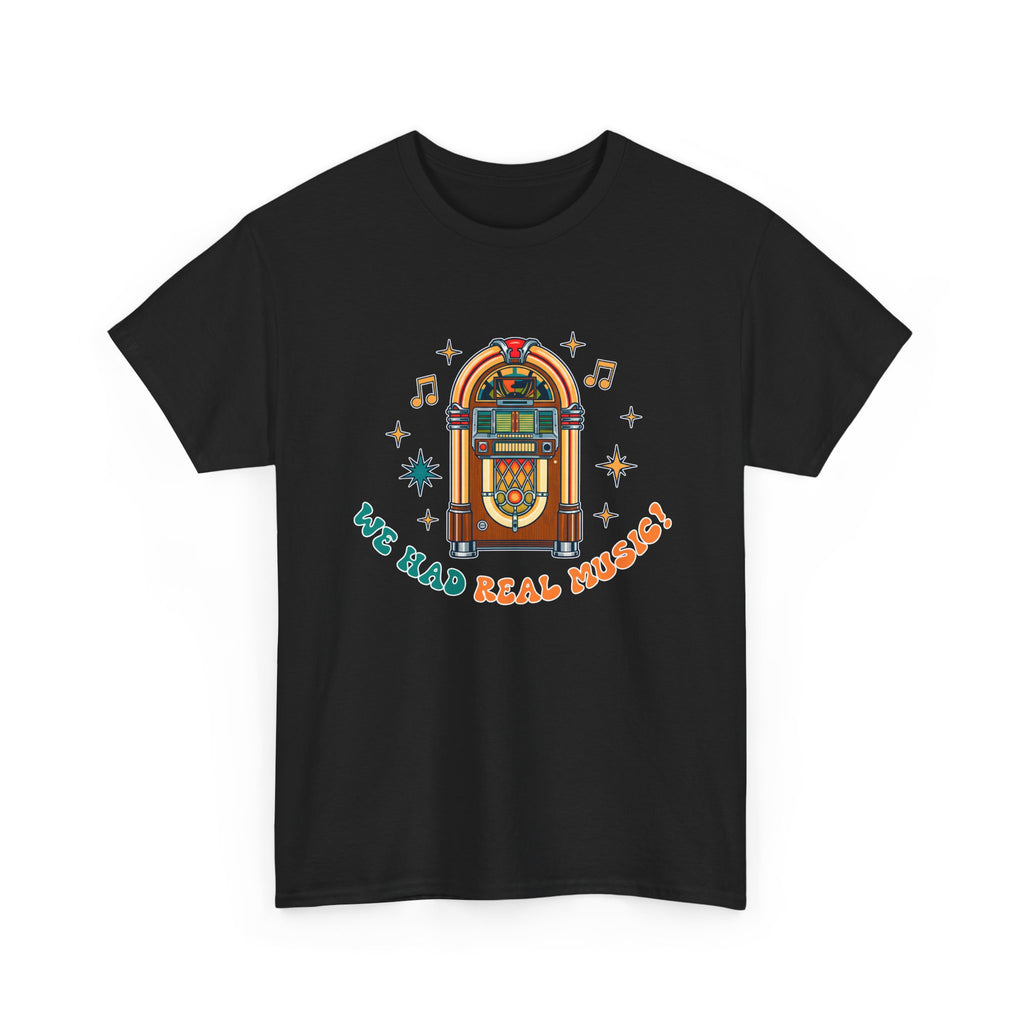 Retro Jukebox Unisex Heavy Cotton Tee - We Had Real Music!