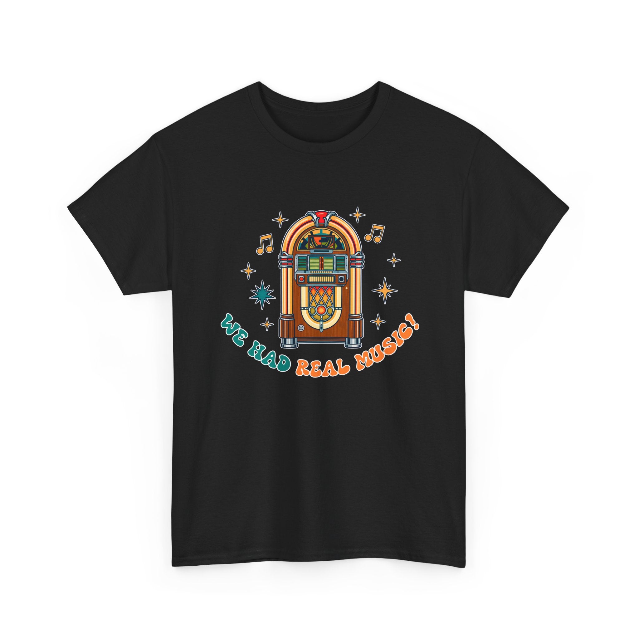 Retro Jukebox Unisex Heavy Cotton Tee - We Had Real Music!