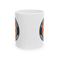Ceramic Mug — Retro Orange Badge Coffee Cup (11oz/15oz)