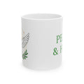 Peace & Hope Ceramic Mug — Dove and Olive Branch Inspirational Coffee Cup (11oz/15oz)