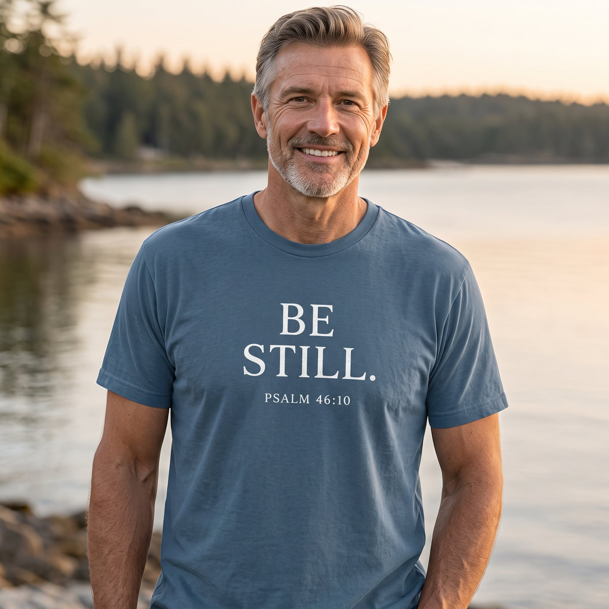"Be Still" Premium Christian T-Shirt – Psalm 46:10