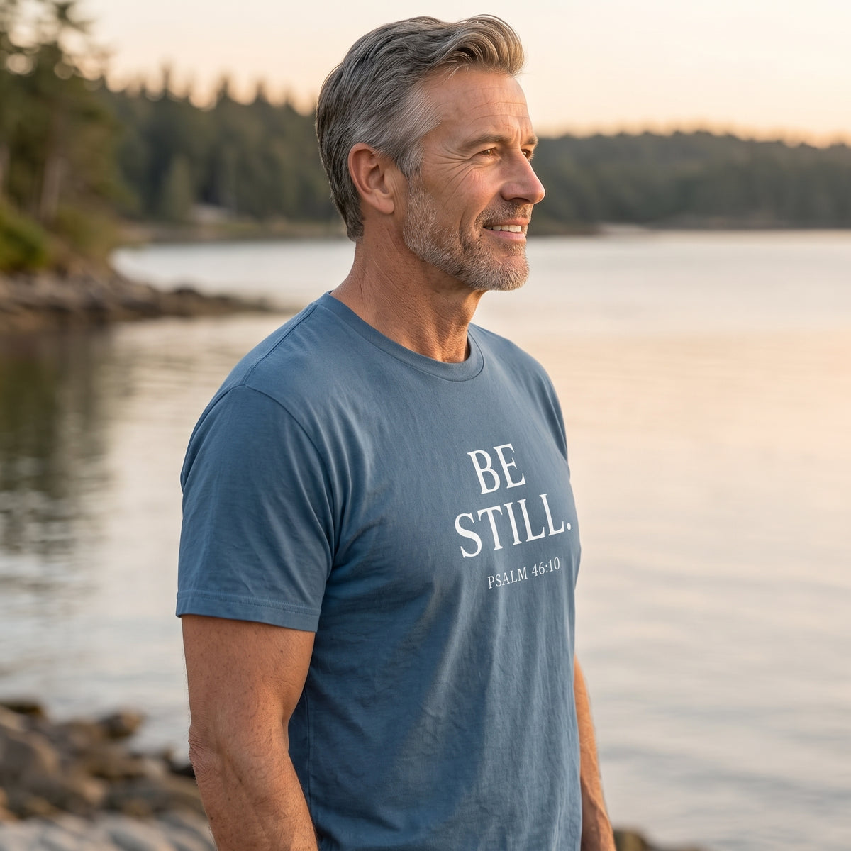 "Be Still" Premium Christian T-Shirt – Psalm 46:10