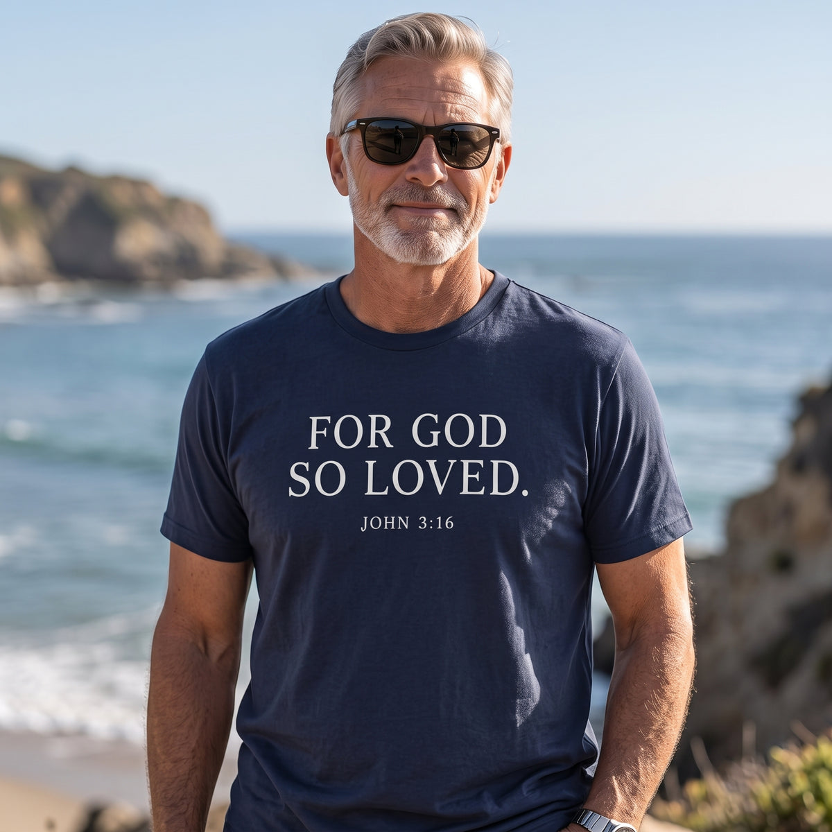 "For God So Loved" Classic Christian T-Shirt – John 3:16