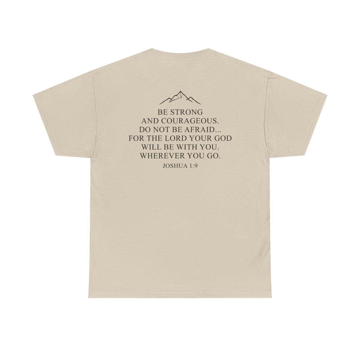"Be Strong & Courageous" Bible Verse T-Shirt – Joshua 1:9