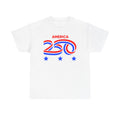 Patriotic Unisex Heavy Cotton Tee - Celebrate America 250!